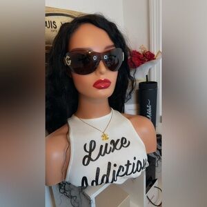 Dolce & Gabbana Black and Gold Sunglasses